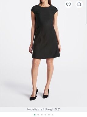 Tribal Black Short-Sleeve Pocket Dress